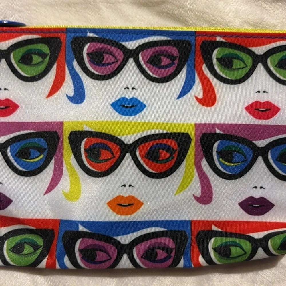 IPSY Colorful Pop Art Women's Multi-Use Cosmetic Bag